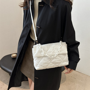 New Arrival Women's Crossbody Bag Single <b>Strap</b> Elegant All-Match Fashionable Colorblock All-<b>Shoulder</b> Texture Handheld Tanjing - Product Image 2