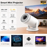 Mini projecteur HY300 Allwinner H723 Android 14 1280*720P 180 ANSI Lumens USB-C compatible avec la banque d'alimentation PD Projecteur HY300