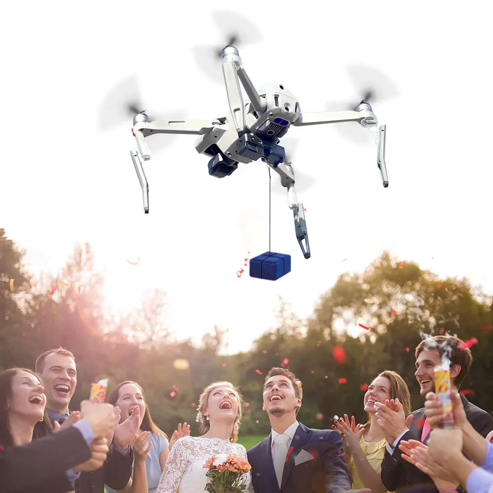 Drop shipping Airdrop System DJI Mavic 2 Pro Zoom AIR 2 Mini 2 Drone Fishing Bait Wedding Ring Gift Deliver Life Rescue Thrower