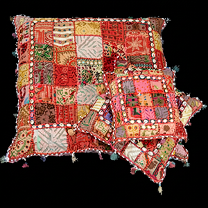 Coussins de chaise en tissu gitan, Banjara Tribal, vintage - Product Image 1
