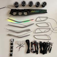 Kit d'éclairage d'ambiance actif arc-en-ciel 22 LED Autowellus RHD LHD 12V pour Benz GLA W156 CLA W117 2013-2019, éclairage de console étoilé et de bouches d'air turbo