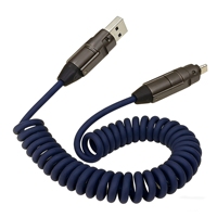 Câble de charge et adaptateur de données multifonctionnel 6-en-1 en TPU extensible, tendance 2025, 240W 6A, super rapide, pour imprimante et téléphone