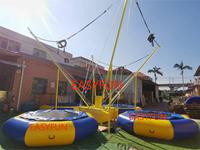 EASYFUN Trampoline gonflable populaire pour enfants avec lumières multicolores, trampoline de saut à l'élastique à vendre, jeu de carnaval