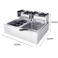 Machine à frire commerciale électromécanique pour poulet frit, steak et frites de restaurant