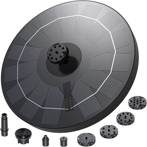 <span class=keywords><strong>Fontaine</strong></span> d'eau solaire décorative <span class=keywords><strong>pour</strong></span> jardin, en plastique ABS, étanche IPX8, 8 buses, <span class=keywords><strong>pour</strong></span> bain d'oiseaux, jardin - Product Image 1