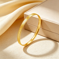 Nouveauté Bracelet traditionnel en écailles de dragon plaqué or 18 carats en acier inoxydable brillant, bijoux de mode pour femmes, vente en gros