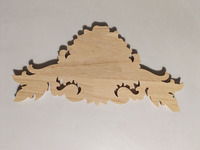 Décorations en bois sculpté de style européen vintage, écologiques, non peintes, adaptées aux lits, aux portes et aux armoires