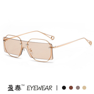 แว่นตาโลหะทรงแปลกตา ป้องกันรังสียูวี 400 กรอบเต็ม สำหรับทุกเพศ - Product Image 3