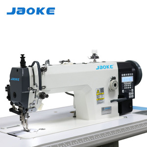 JAOKE New Computerized Flat-Bed Single Needle Iron Industrial Sewing Machine Top & Bottom Feed Direct Drive Thick Leather Fabric - Product Image 1