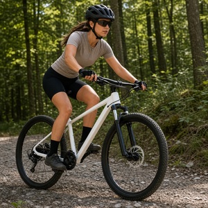 <span class=keywords><strong>Bicicleta</strong></span> de Montaña de Aluminio con Frenos de Disco Delanteros y Traseros, 24 Velocidades, para Hombres y Mujeres, con Horquilla de Suspensión para Ciclismo de Trail - Product Image 1