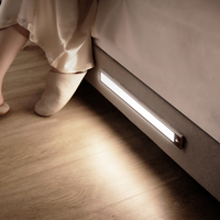 Lampu Sensor Tubuh LED Ultra Tipis Isi Ulang untuk Lemari Anggur, Lampu Bar Lemari 400mm, Lampu Lemari Sensor Gerak Pintar