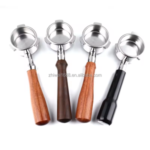 <span class=keywords><strong>Barista</strong></span> Tools 51/54/58MM portafiltro sin fondo de café 2/3 orejas portafiltro de café con mango de madera para E61/Homix/<span class=keywords><strong>Delonghi</strong></span> - Product Image 2