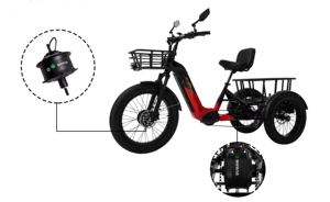Triciclo Elettrico Sobowo a Prezzo All'Ingrosso Direttamente dalla Fabbrica, Autonomia 56-80KM, Certificato ISO per Pendolarismo Urbano Anziani - Product Image 4