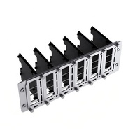 Kit de Clúster de Servidores Multi-nodo PiRack-M6F para Raspberry Pi 4/5, Ancho de Rack de 10 Pulgadas, Espacio de Montaje 2U