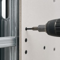 Vis à cloison sèche 3,5x32mm à filetage fin, phosphatées noires, vis autotaraudeuses à tête trompette pour bois