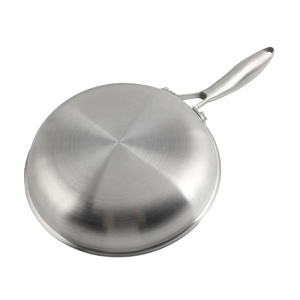 Classic Design Dishwasher-Safe Nonstick Honeycomb Coatings Skillet Stainless Steel Frying <b>Pan</b> with Glass Lid - Product Image 6