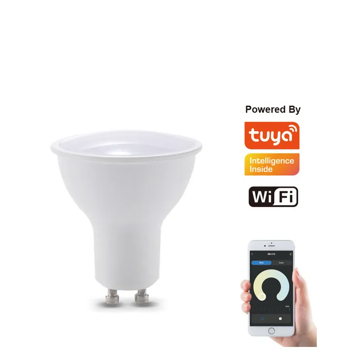 Tuya Wifi Smart Dimbaar Gu10 Led Spot Inbouw Plafond Mount Led Spot Lamp