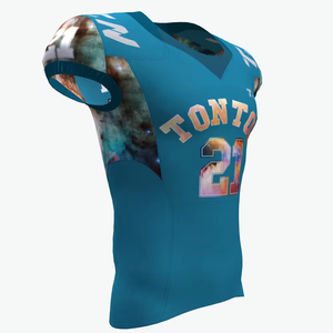 Jersey de Fútbol Americano Personalizado de Calidad Profesional a Precio de Fábrica, Diseño Personalizado, Malla Transpirable, Talla Grande, 100% Poliéster, Secado Rápido, Estampado - Product Image 1
