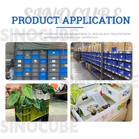Caisse de transport industrielle en plastique Sinocube pour volailles, pièces automobiles, outils, logistique, UE, en gros, à vendre