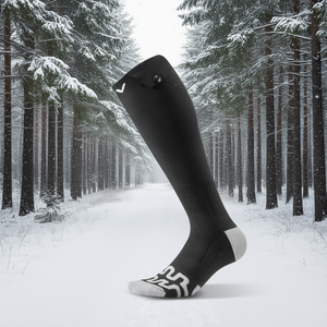 Chaussettes de sport chauffantes, hauteur genou, rechargeables, batterie 5000 mAh, chauffe-pieds électrique pour la chasse, l'extérieur et l'hiver - Product Image 2