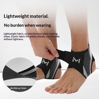 Protection de la cheville anti-entorse respirante antidérapante élastique pour le basketball, le football, la course à pied, la gym, soutien réglable unisexe