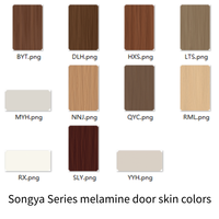 Revêtement de porte intérieur moderne en mélamine extra-épaisse, MDF, haute résistance aux chocs, noyau à densité de 830+ kg/m, surface anti-rayures