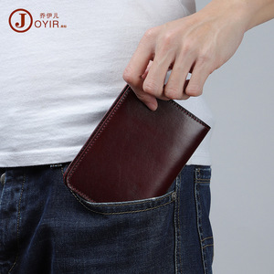 Joyir Porta pasaportes de cuero genuino, cartera multifuncional para documentos, unisex, color sólido, K075 - Product Image 3