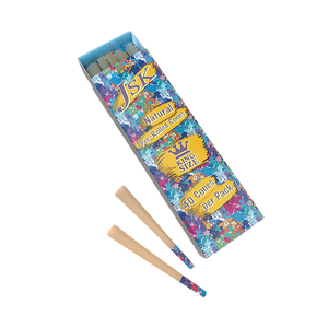 Impression de logo personnalisé prérolls cône classique King Size rouleau brun naturel pointe cône boîte de papier couché accessoires pour fumeurs - Product Image 6