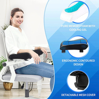 SUREWALHOME Coussinets d'accoudoir de refroidissement ergonomiques-Housse d'accoudoir de chaise de bureau Coussin de soutien du coude pour ordinateur