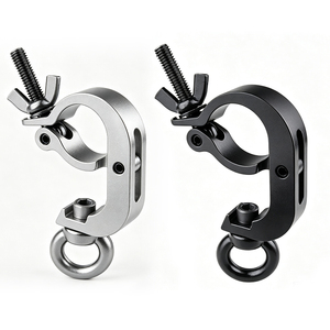 Acoplador de Abrazadera para Estructura de Iluminación de Escenario Negro y Plateado Personalizado para Tubos de 45 mm a 60 mm, Herrajes para Montaje de Eventos, Suministro al por Mayor, Logotipo Personalizado - Product Image 1