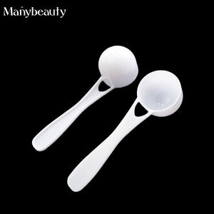 Cuillère à mesurer le visage en plastique blanc à long manche (1ml-30ml) Outils de dosage de poudre Limiter le <span class=keywords><strong>sel</strong></span> Cuillère à café Cuillère à mesurer - Product Image 4