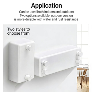 <span class=keywords><strong>Tendedero</strong></span> Retráctil de Acero Inoxidable para Balcón, Resistente, Montado en la Pared, Extensible - Product Image 4