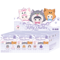 Porte-clés en peluche Nommi Cat Diary sous licence TOPTOY, boîte mystère pour collection et exposition