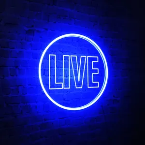 Decorazioni per la sala giochi Cool Live Streaming segno di registrazione LED Live On Air luci al Neon per giocatori/streamer/Influencers