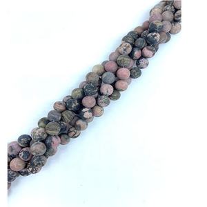 Pietra Naturale di Rodonite Rossa Opaca 10mm, Perline Sciolte per Gioielli Fai-da-Te - Product Image 4