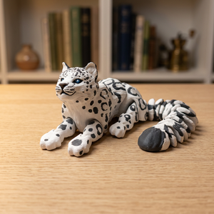 Figurine de léopard en plastique, modèle imprimé en 3D, statue réaliste d'animal sauvage, décoration de bureau, objet de collection, cadeau d'anniversaire pour les amoureux des animaux - Product Image 2