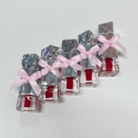 Gloss à lèvres mignon et adorable, tube étanche, effet brillant intense, avec nœud et pierre argentée, personnalisable avec votre marque privée