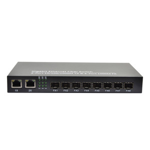 Gigabit 8 SC cổng + 2 RJ45 Ethernet duy nhất chế độ sợi kép phương tiện truyền thông chuyển đổi chuyển đổi sợi thu phát - Product Image 6