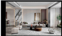Feuille de PVC multi-usages effet marbre UV pour panneau mural, décoration de meubles