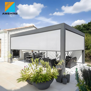 Pergola Bioclimatica Motorizzata in Alluminio Rinforzato per Esterni con Lamelle Orientabili per Tutte le Stagioni - Prezzo <span class=keywords><strong>Slovenia</strong></span> - Product Image 4