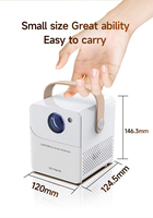 Mini projecteur LCD portable Android 1080P, projecteur intelligent pour la maison, projecteur de poche avec haut-parleurs intégrés pour le home cinéma