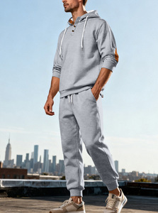 PASUXI Custom Luxury Design Streetwear Oversized Hoodie Set <strong>Tracksuits</strong> for Men Jacket Top Pants Sweatsuits 2 Piece Set - Product Image 4