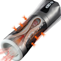3-in-1 Automatischer Deep-Throat-Masturbator mit Saug- und Vibrationsfunktion, Elektrischer Zungenleck-Maschine für Männer