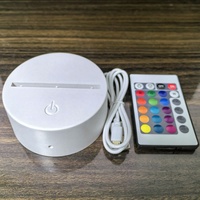 Vente flash Petite lampe de table sans fil USB Base élégante Lampe de nuit Support pour décorations de vacances