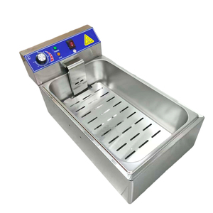 Nouvelle <span class=keywords><strong>friteuse</strong></span> électrique commerciale 220V à panier unique de 12L en acier inoxydable pour restaurants et hôtels - Product Image 5