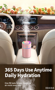 Portable USB Car Humidifier Cool Mist Humidifier <b>Mini</b> Air Humidifier Car Aroma Diffuser Essential Oil Diffuser <b>Desk</b> Humidifier - Product Image 2