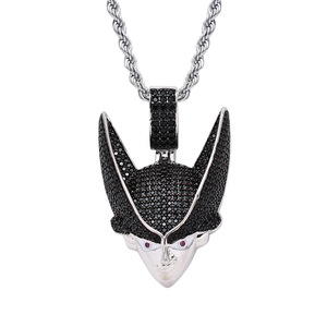 BESDZ0259 Bijoux européens et américains Dragon Ball Salu Personnage d'anime Pendentif Zircon Chaîne en cuivre Corde Collier unisexe - Product Image 3