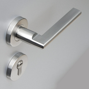 Poignée solide de levier de porte intérieure de maison d'hôtel d'acier inoxydable moderne - Product Image 4