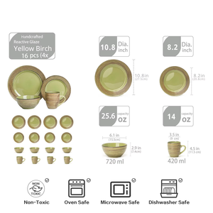 In September We Are Promoting Green Round Plates High End Heat Resistant Ceramic Plates and Classic Retro Ceramic Plates - Product Image 5