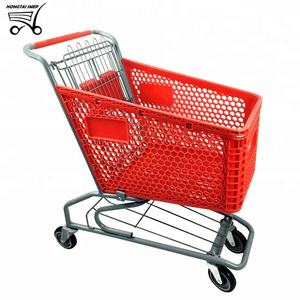 Kruidenier Duitse Stijl Duurzaam Plastic Supermarkt Winkelen Trolley - Product Image 4